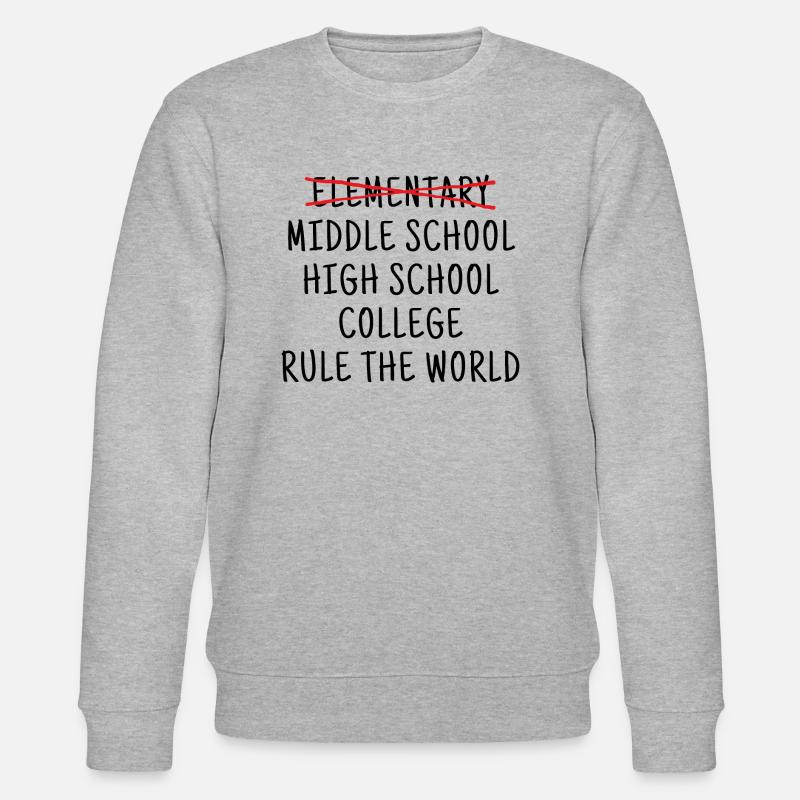Funny Elementary School Graduation 6th Grade - Stanley/Stella CHANGER Unisex Organic Sweatshirt - heather grey