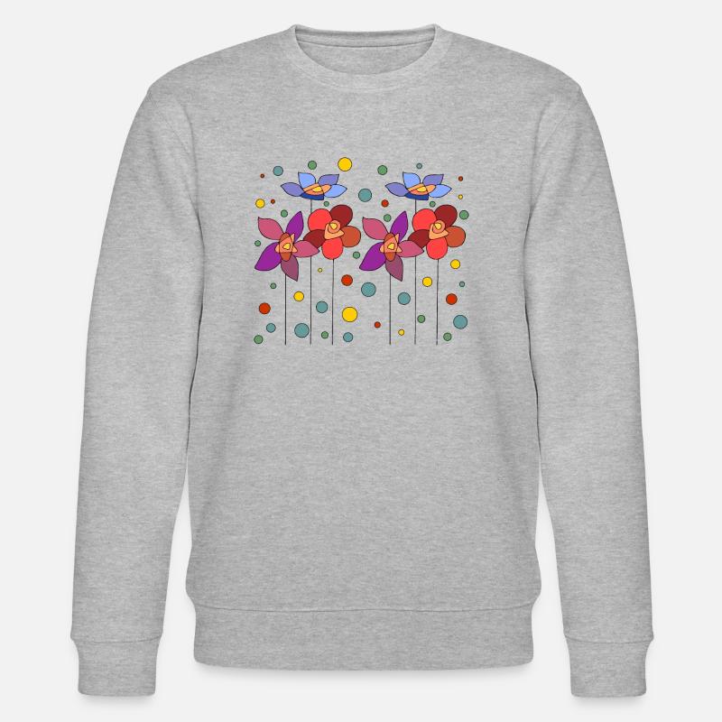 Fleur - Sweat bio CHANGER Stanley/Stella Unisexe - gris chiné