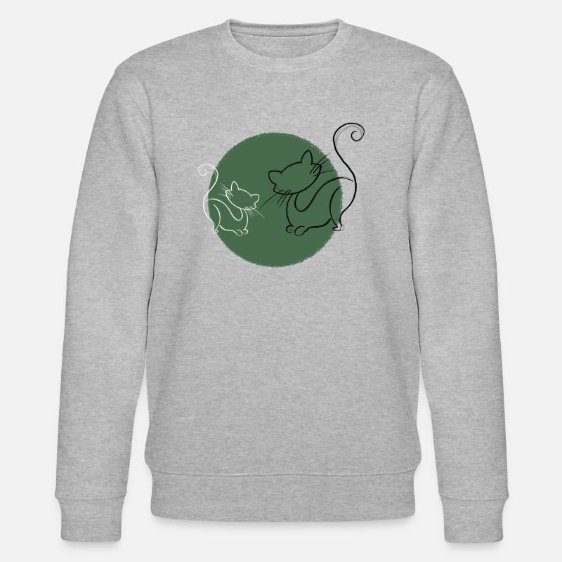 Katzen - Stanley/Stella Unisex Bio-Sweatshirt CHANGER  - Grau meliert