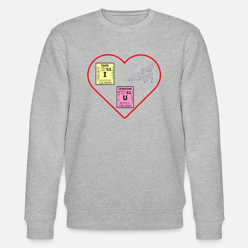 I love U scientifiquement - Sweat bio CHANGER Stanley/Stella Unisexe - gris chiné