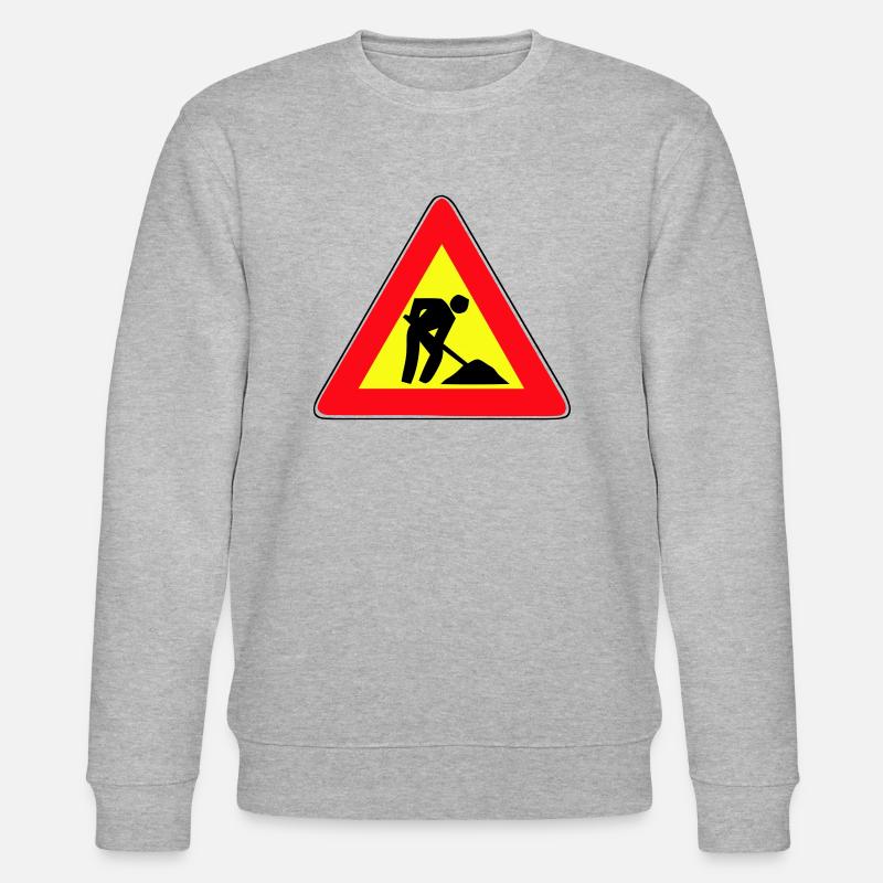 men at work - Stanley/Stella Unisex Bio-Sweatshirt CHANGER  - Grau meliert