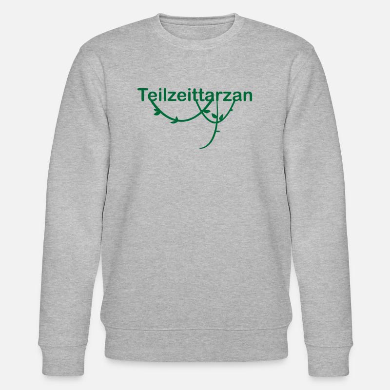 Teilzeittarzan mit Liane - Stanley/Stella Unisex Bio-Sweatshirt CHANGER  - Grau meliert