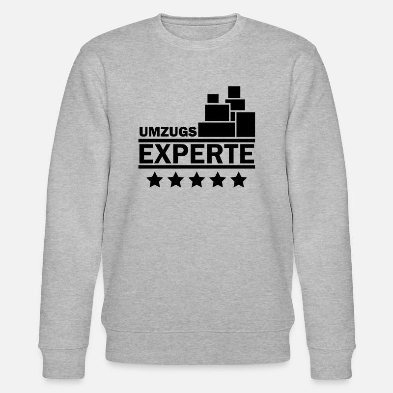 Umzugs Experte - Stanley/Stella Unisex Bio-Sweatshirt CHANGER  - Grau meliert