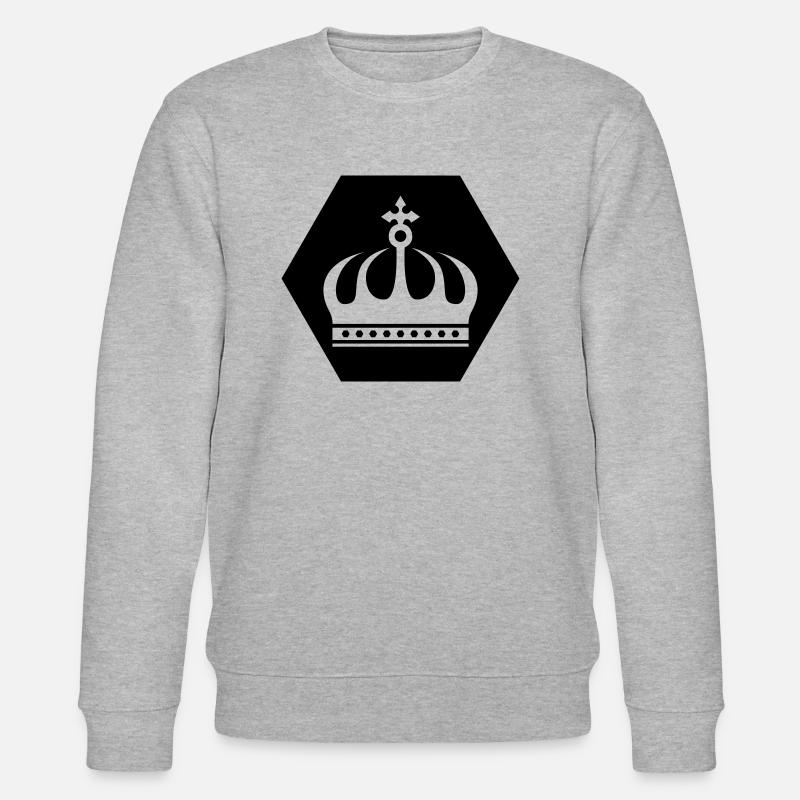 krone - Stanley/Stella Unisex Bio-Sweatshirt CHANGER  - Grau meliert