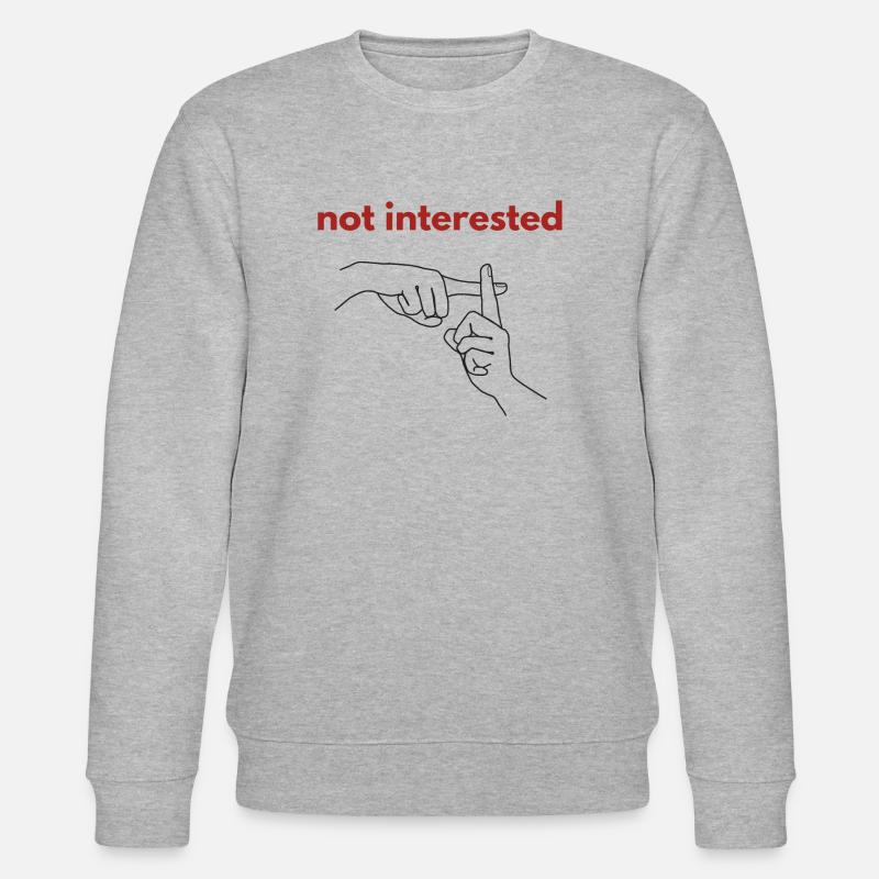 Kein Interesse - Stanley/Stella Unisex Bio-Sweatshirt CHANGER  - Grau meliert
