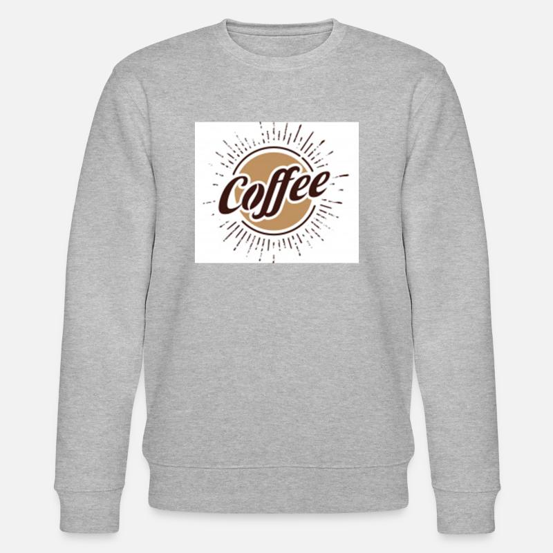 kaffee logo 1176 97 - Stanley/Stella Unisex Bio-Sweatshirt CHANGER  - Grau meliert