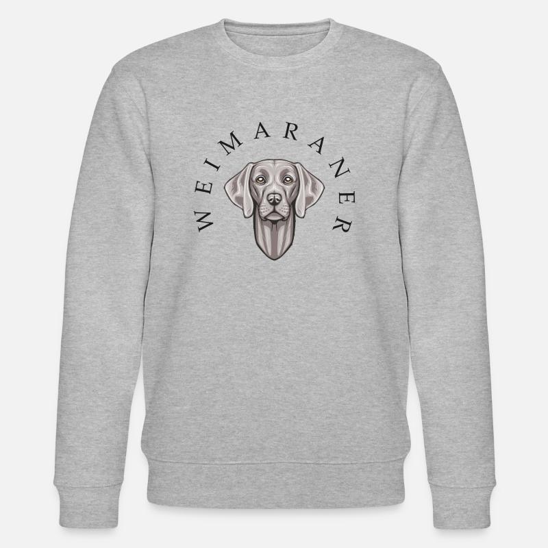 Weimaraner - Stanley/Stella Unisex Bio-Sweatshirt CHANGER  - Grau meliert