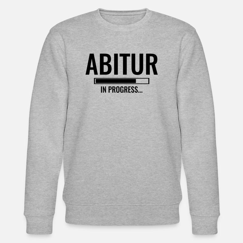 Abitur Geschenk Schule - Stanley/Stella Unisex Bio-Sweatshirt CHANGER  - Grau meliert