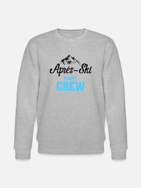 apres skiparty crew - Stanley/Stella Unisex Bio-Sweatshirt CHANGER  - Grau meliert