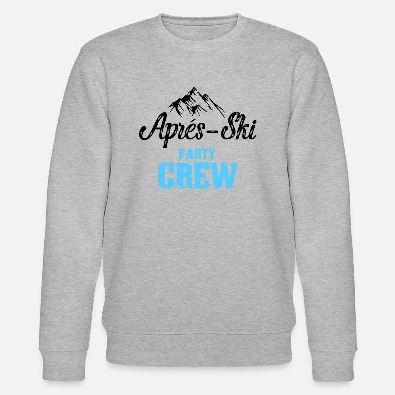 apres skiparty crew - Stanley/Stella Unisex Bio-Sweatshirt CHANGER  - Grau meliert