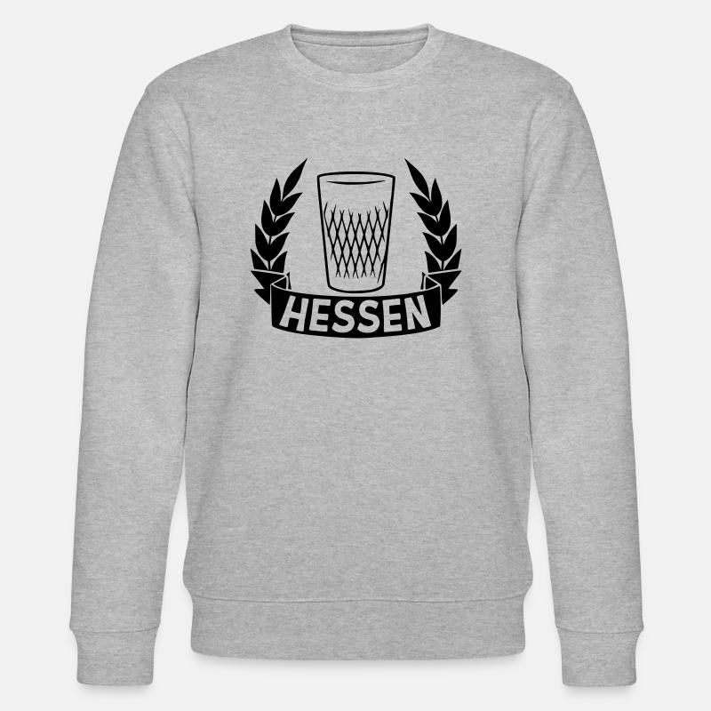 Hessen Lorbeerkranz - Stanley/Stella Unisex Bio-Sweatshirt CHANGER  - Grau meliert