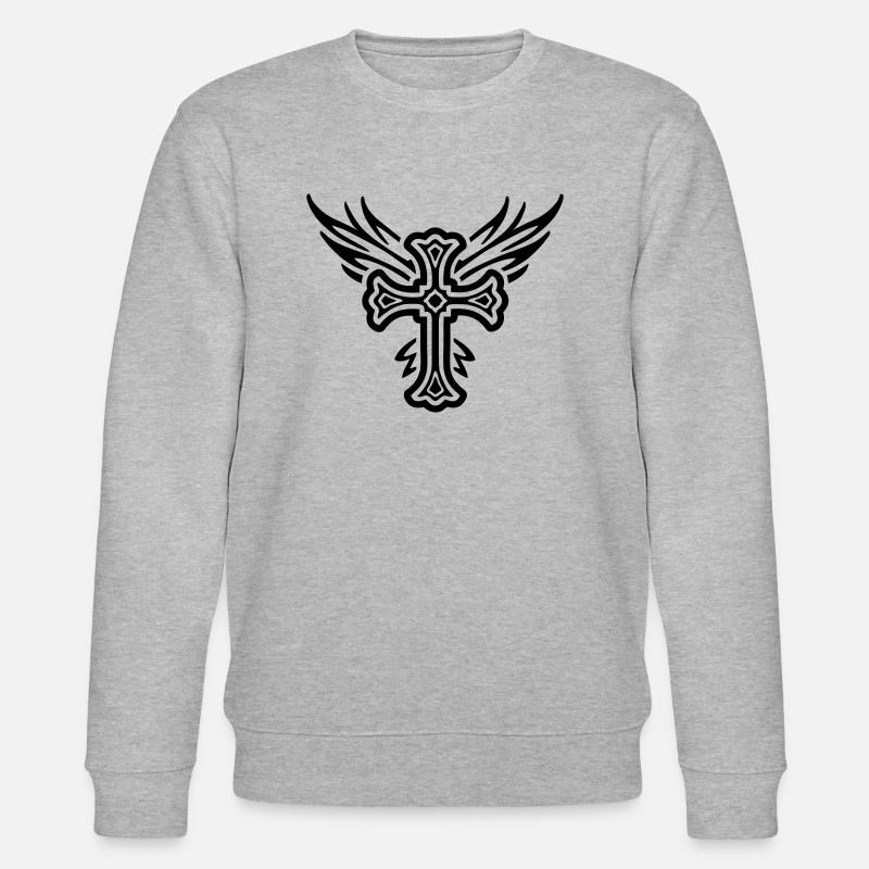 Cross 03.2 - Stanley/Stella CHANGER Unisex Organic Sweatshirt - heather grey