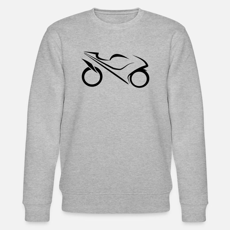 Sport Motorrad - Stanley/Stella Unisex Bio-Sweatshirt CHANGER  - Grau meliert