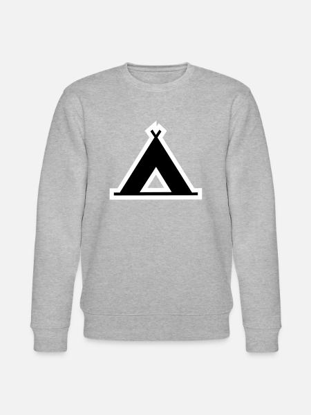 Camping love - Stanley/Stella CHANGER Unisex Organic Sweatshirt - heather grey