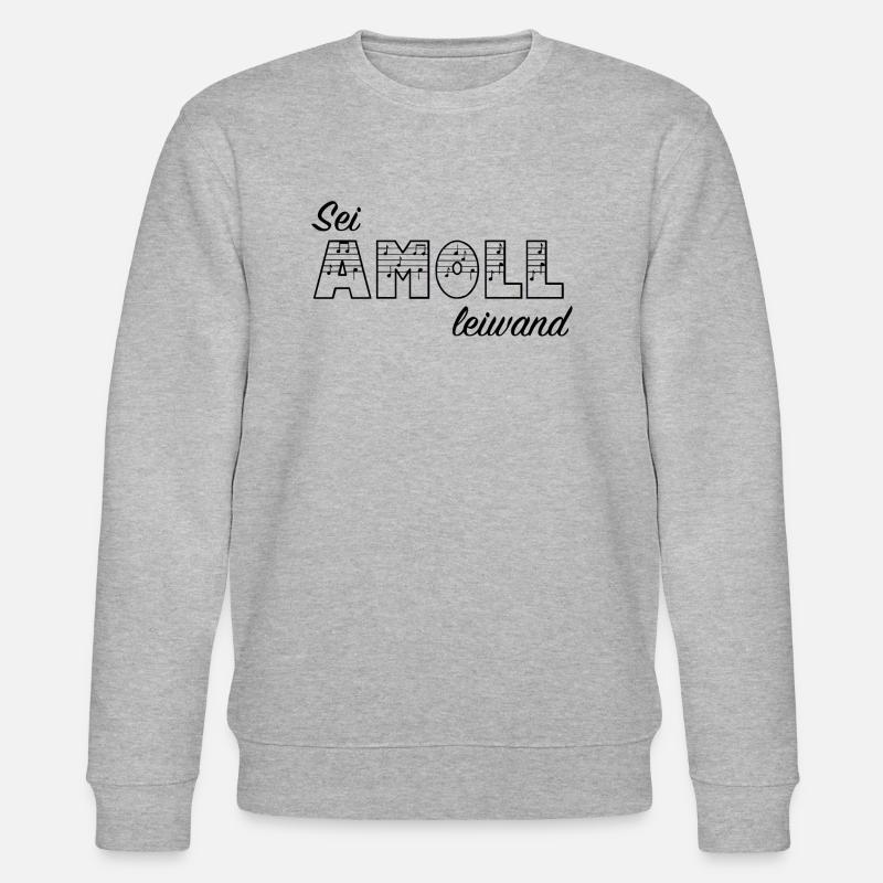 Sei AMOLL leiwand - Stanley/Stella Unisex Bio-Sweatshirt CHANGER  - Grau meliert