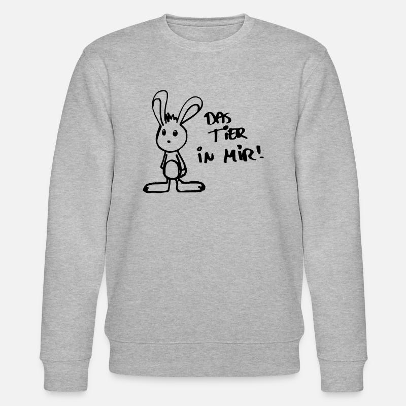 L'animal en moi - Sweat bio CHANGER Stanley/Stella Unisexe - gris chiné