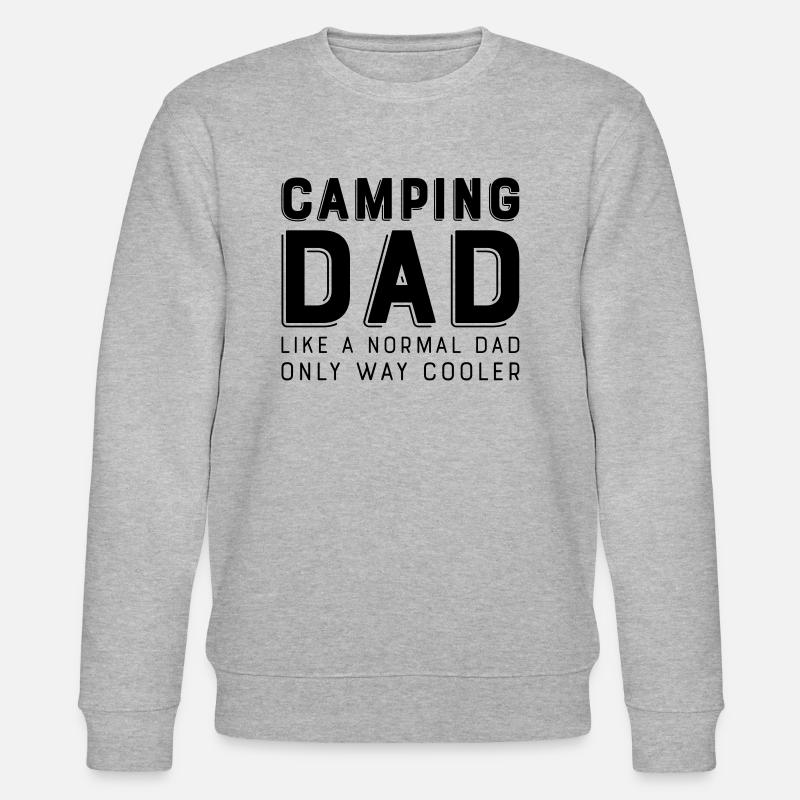 camping dad - Stanley/Stella CHANGER Unisex Organic Sweatshirt - heather grey