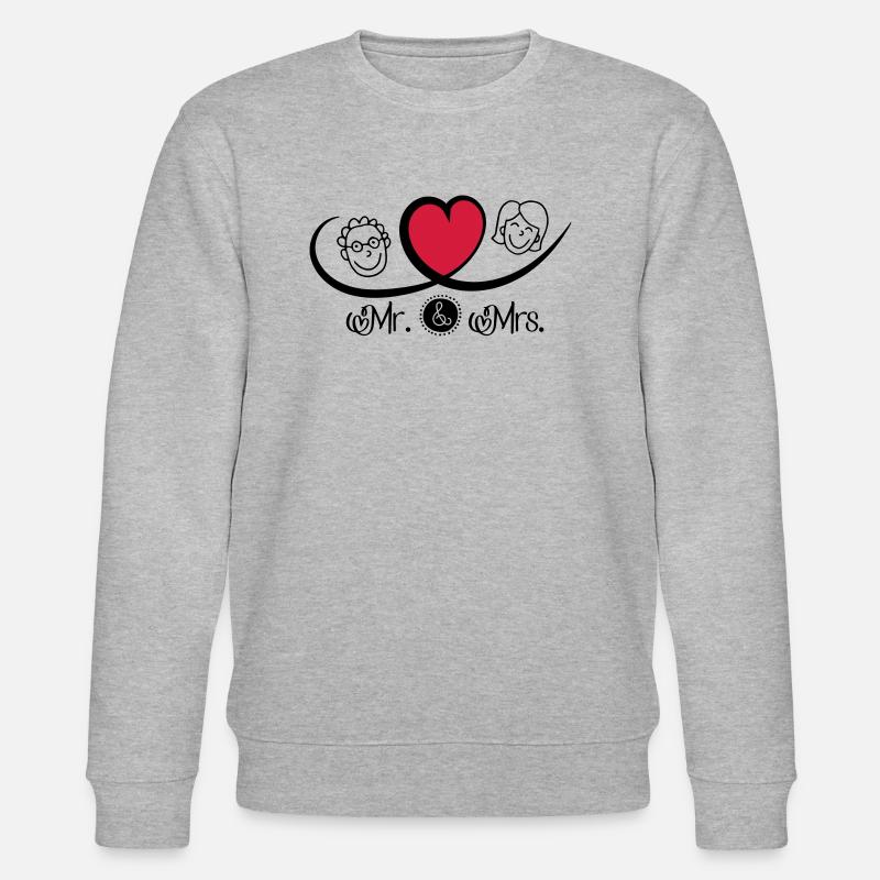 Mr and Mrs - Sweat bio CHANGER Stanley/Stella Unisexe - gris chiné