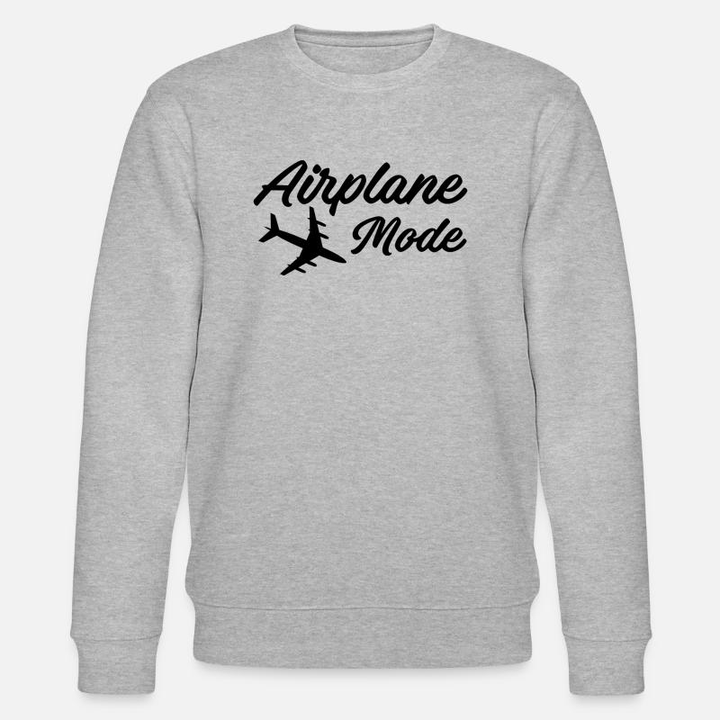 Mode avion - Sweat bio CHANGER Stanley/Stella Unisexe - gris chiné