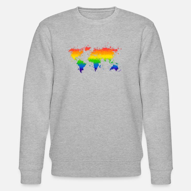 A pride World - Stanley/Stella Unisex Bio-Sweatshirt CHANGER  - Grau meliert