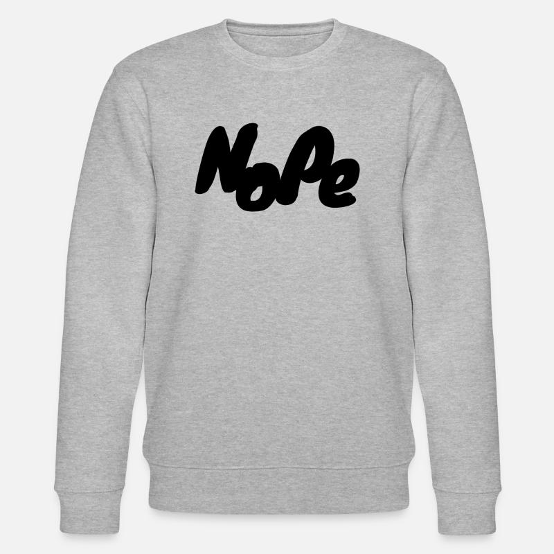 NoPe - Stanley/Stella Unisex Bio-Sweatshirt CHANGER  - Grau meliert