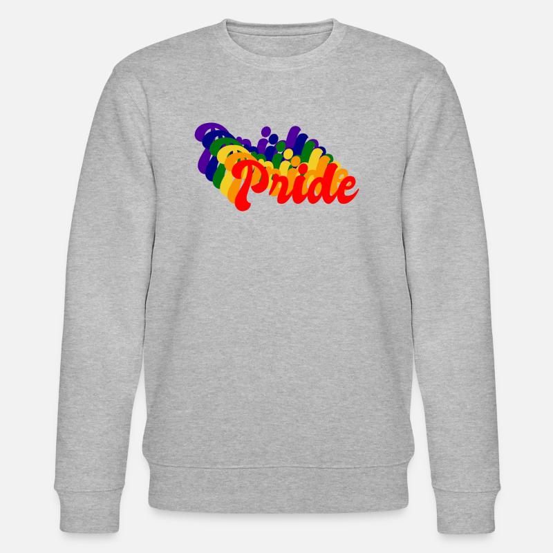 Stolz LGBT Retro - Stanley/Stella Unisex Bio-Sweatshirt CHANGER - Grau meliert