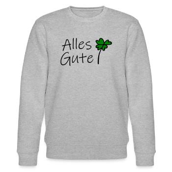 Alles Gute - Stanley/Stella Unisex Bio-Sweatshirt CHANGER  - Grau meliert - Vorne - Nik (191cm) & Marisol (170cm)