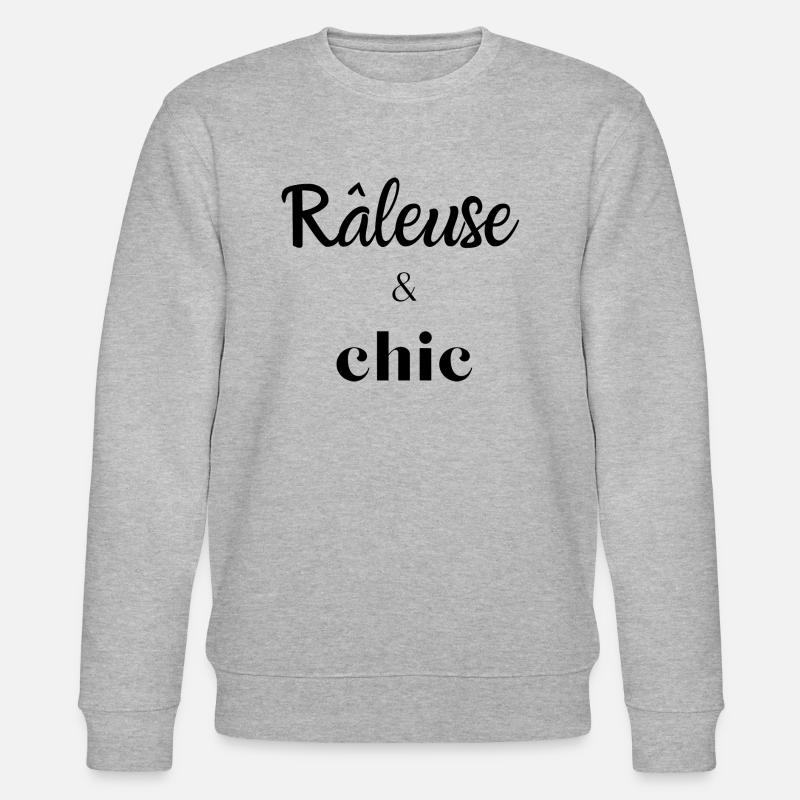 râleuse et chic - Sweat bio CHANGER Stanley/Stella Unisexe - gris chiné
