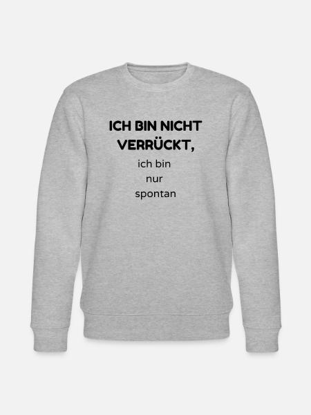 verrückt - Stanley/Stella Unisex Bio-Sweatshirt CHANGER  - Grau meliert
