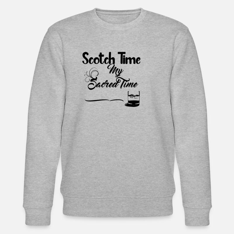 Scotch Time - Boisson alcoolisée - Sweat bio CHANGER Stanley/Stella Unisexe - gris chiné