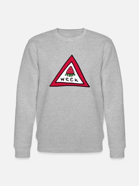 strawberryweek - Erdbeerwoche - Stanley/Stella Unisex Bio-Sweatshirt CHANGER  - Grau meliert