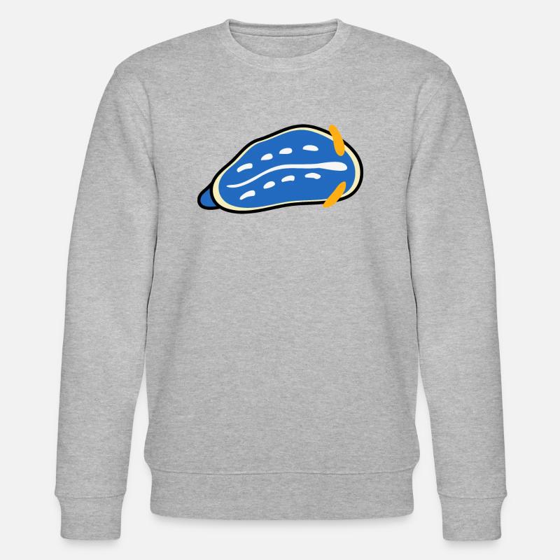 bunte meerestiere nacktschnecke - Stanley/Stella Unisex Bio-Sweatshirt CHANGER  - Grau meliert
