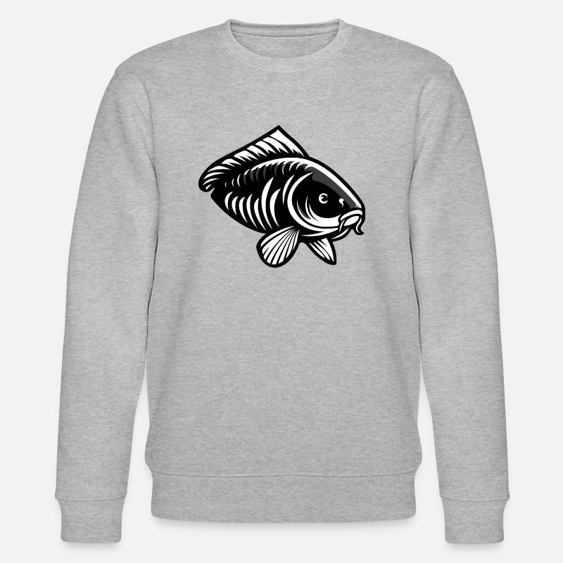 Carp creative black - Stanley/Stella CHANGER Unisex Organic Sweatshirt - heather grey