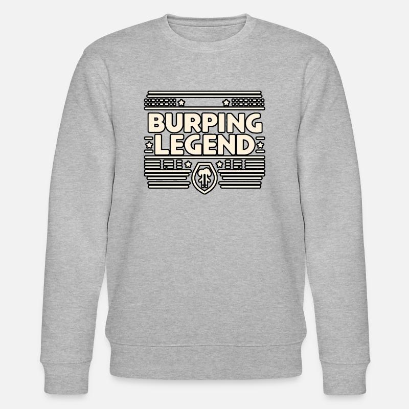 Burping Legend 15 - Stanley/Stella CHANGER Unisex Organic Sweatshirt - heather grey