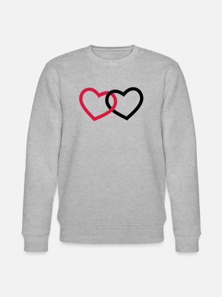 Herzen - Stanley/Stella Unisex Bio-Sweatshirt CHANGER - Grau meliert