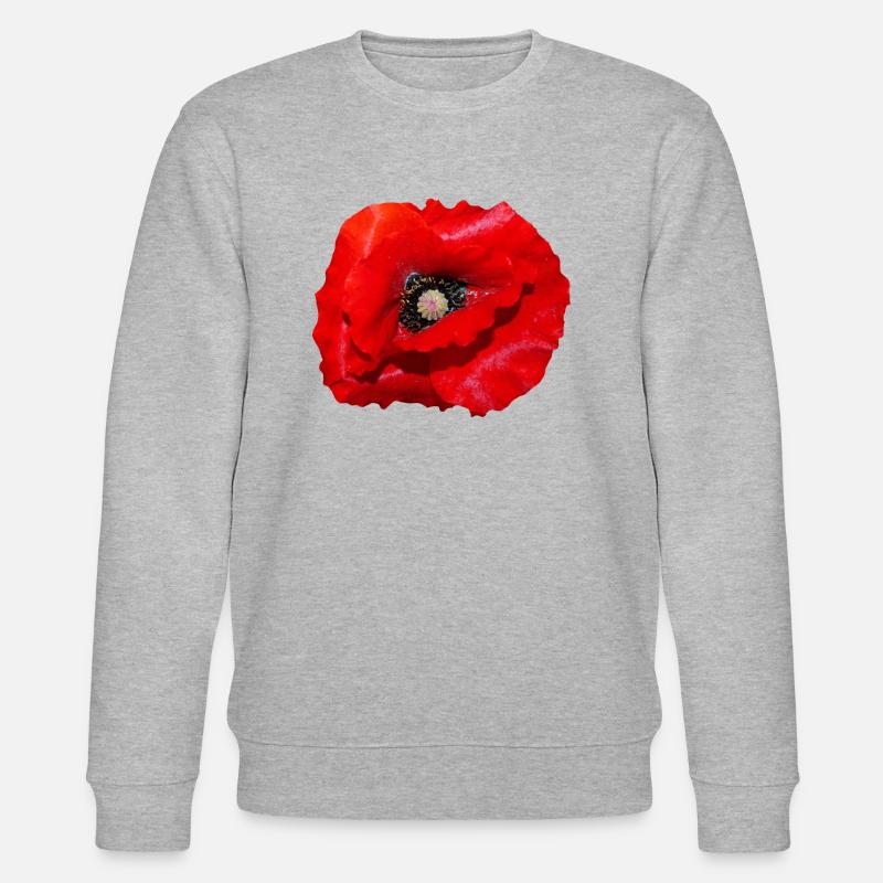 Coquelicot - Sweat bio CHANGER Stanley/Stella Unisexe - gris chiné