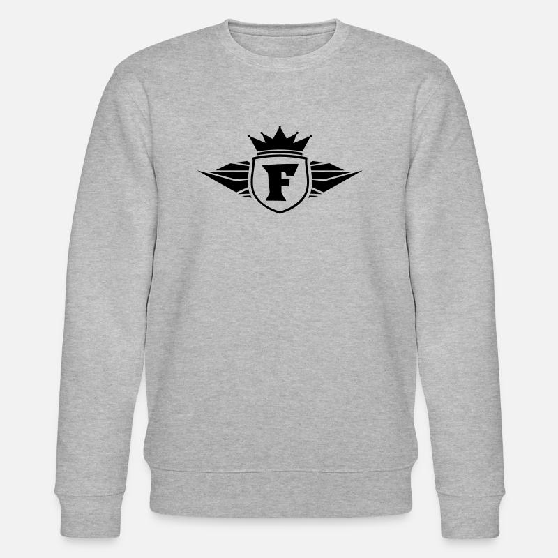 f_letter_f1 - Stanley/Stella Unisex Bio-Sweatshirt CHANGER  - Grau meliert