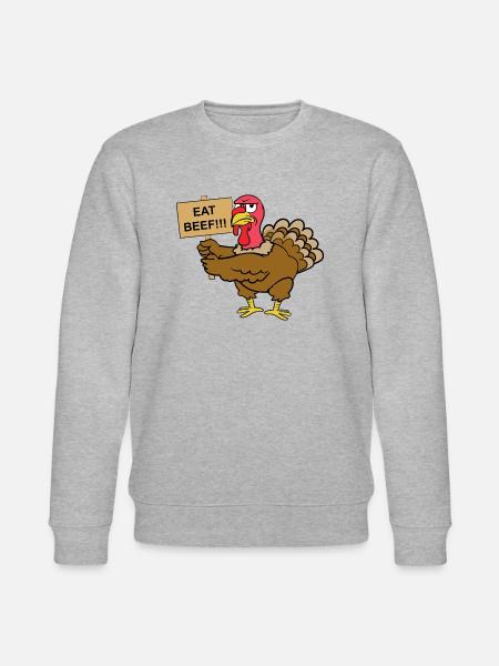 Thanksgiving turkey turkey - Stanley/Stella CHANGER Unisex Organic Sweatshirt - heather grey