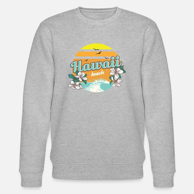 Hawaï vacances à la plage - Sweat bio CHANGER Stanley/Stella Unisexe - gris chiné