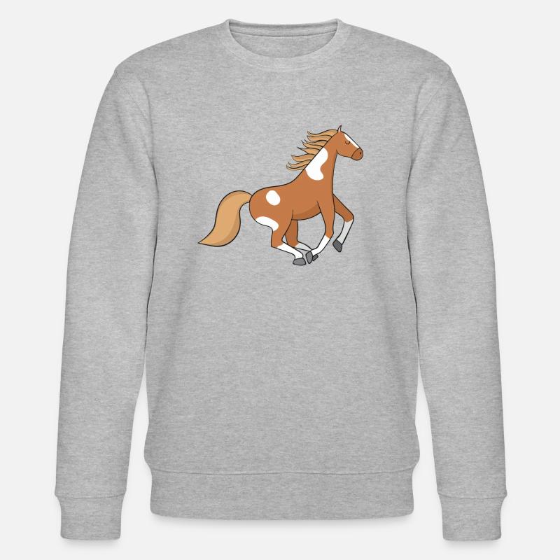 Pferd - Stanley/Stella Unisex Bio-Sweatshirt CHANGER  - Grau meliert