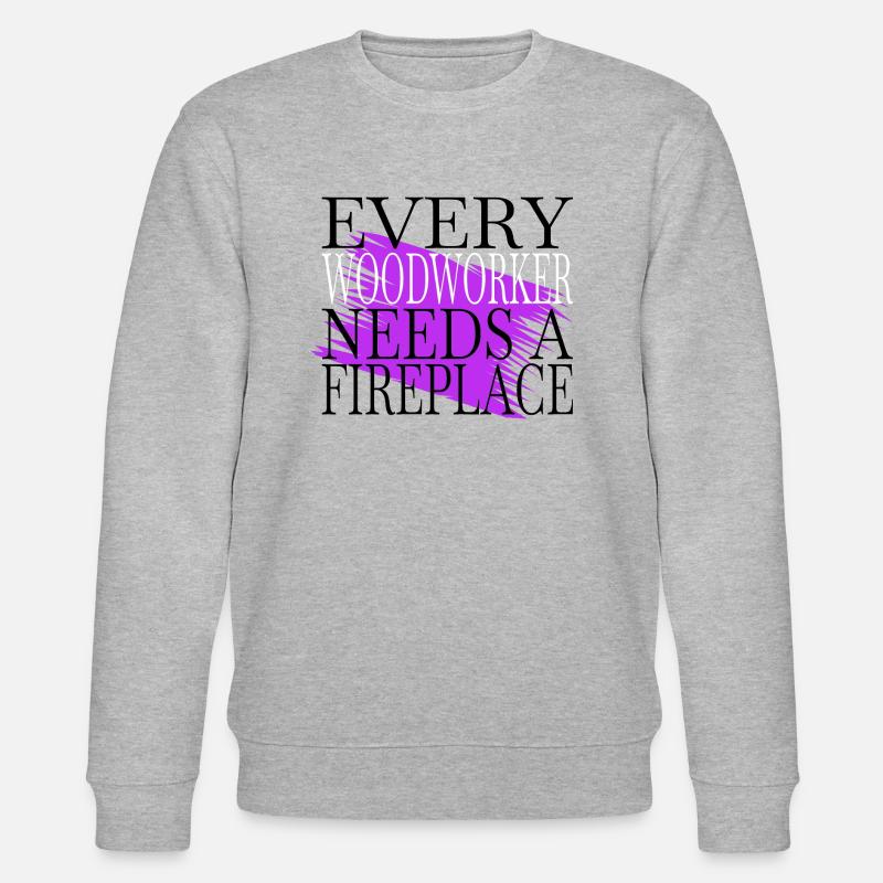 devis bday bûcheron - Sweat bio CHANGER Stanley/Stella Unisexe - gris chiné