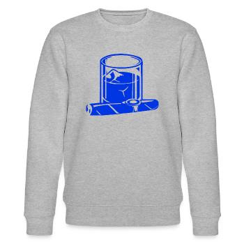 Zigarre - Stanley/Stella Unisex Bio-Sweatshirt CHANGER  - Grau meliert - Vorne - Nik (191cm) & Marisol (170cm)
