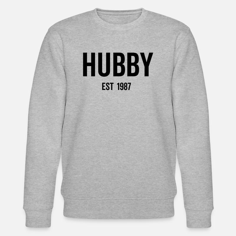 Ehemann Est 1987 - Stanley/Stella Unisex Bio-Sweatshirt CHANGER  - Grau meliert