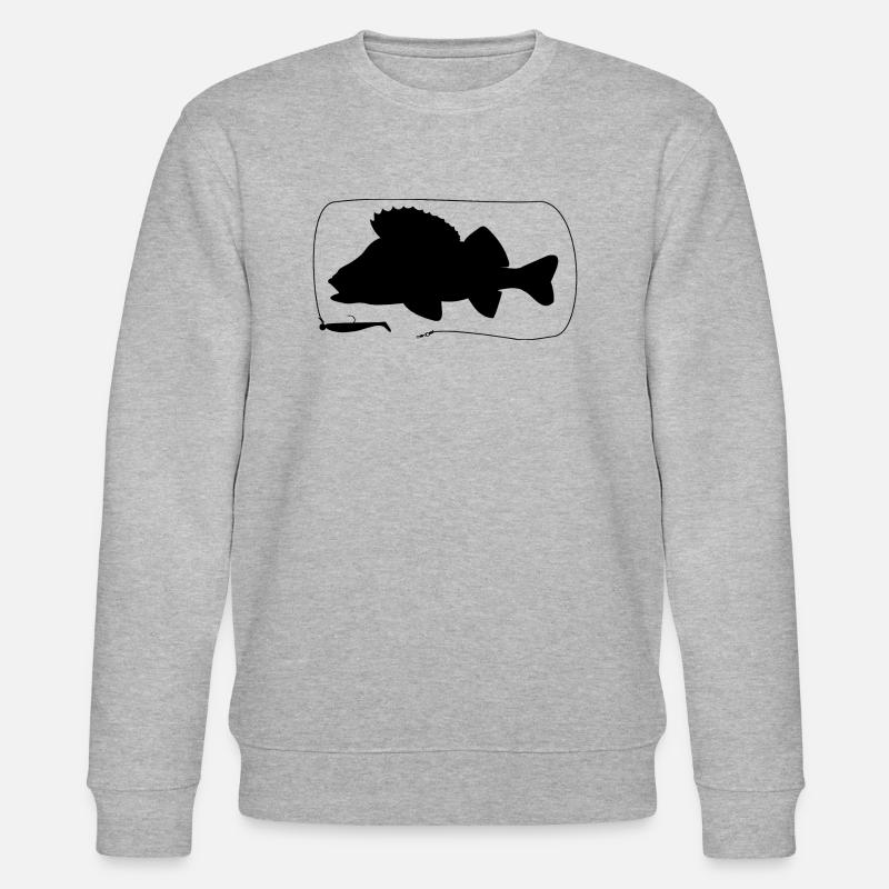 Barsch mit Gummifisch - Stanley/Stella Unisex Bio-Sweatshirt CHANGER  - Grau meliert