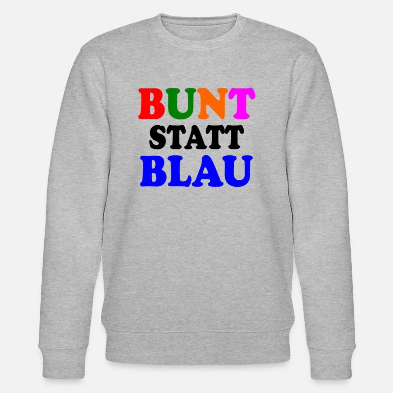 Bunt statt blau - Stanley/Stella Unisex Bio-Sweatshirt CHANGER  - Grau meliert