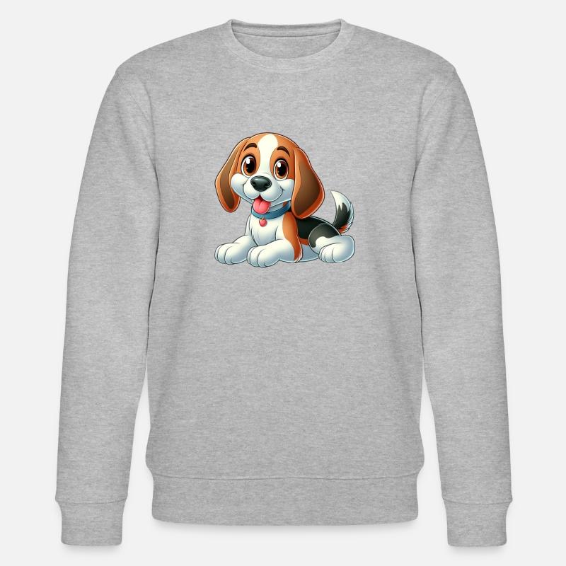 Beagle 3 - Stanley/Stella Unisex Bio-Sweatshirt CHANGER  - Grau meliert