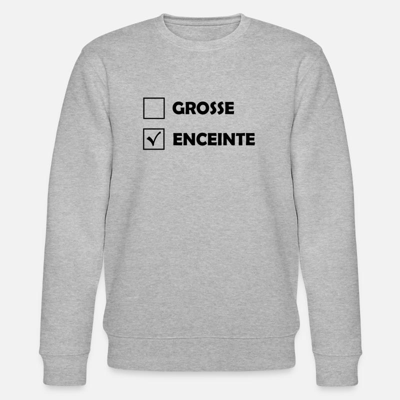 Grosse / Enceinte - Sweat bio CHANGER Stanley/Stella Unisexe - gris chiné