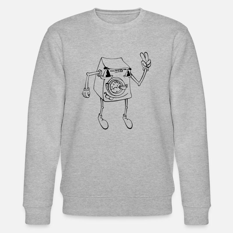 Waschmaschine - Stanley/Stella Unisex Bio-Sweatshirt CHANGER  - Grau meliert