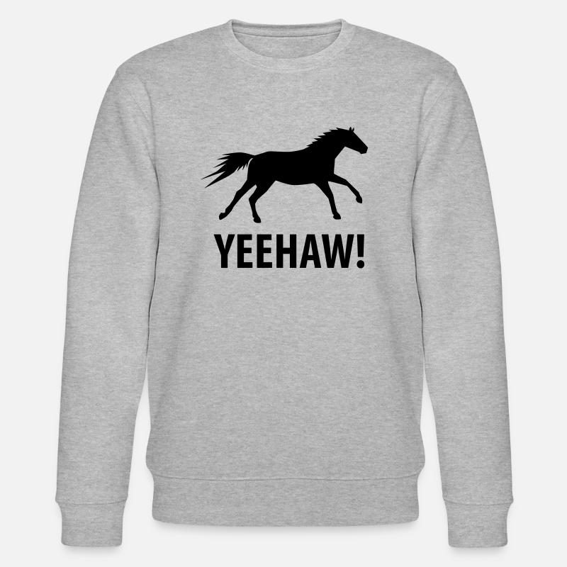 Yeehaw Cheval sauvage - Sweat bio CHANGER Stanley/Stella Unisexe - gris chiné