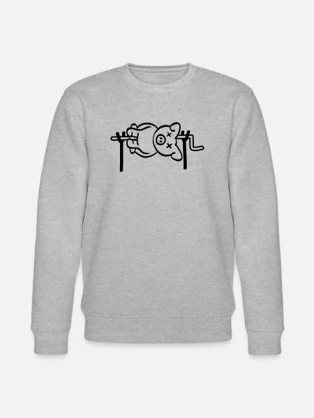 Pig Barbecue - Stanley/Stella CHANGER Unisex Organic Sweatshirt - heather grey